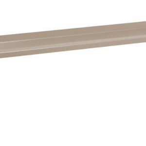 A long, beige, metal bracket with two supporting legs at each end. It has a simple, industrial design and features multiple holes for mounting or securing purposes.