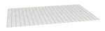 A flat, rectangular metal wire grid with evenly spaced horizontal and vertical lines, forming a mesh pattern. The grid is shown from a slightly angled perspective against a plain white background.