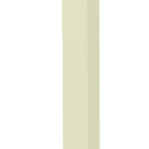 Tall, slender, light beige rectangular post or beam standing vertically against a white background.
