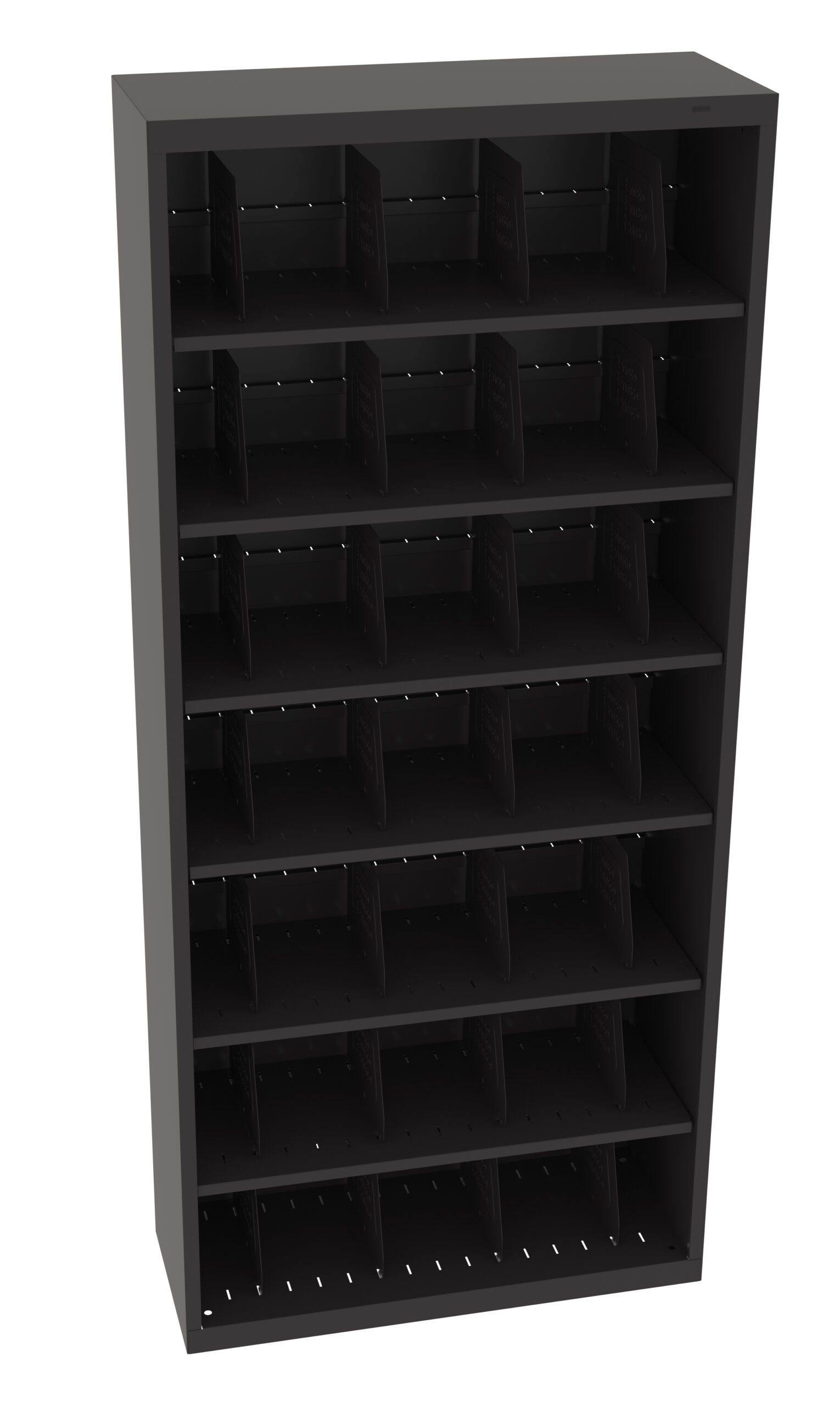 Tennsco 78" High Fixed Shelf File Open Style, Black MH USA