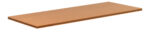 A flat, rectangular piece of cork board with smooth edges and a uniform brown color. The board is thin and appears suitable for use as a notice board or for craft projects. The surface is clean and without any visible markings or designs.