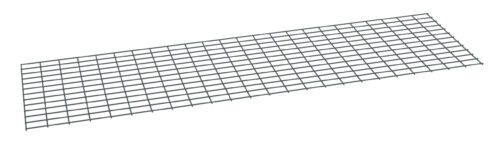 rmzhudogukerqgbkemjq.jpg A rectangular metal wire mesh panel with a grid pattern, shown at an angle on a plain white background. The mesh consists of evenly spaced horizontal and vertical wires forming square openings.