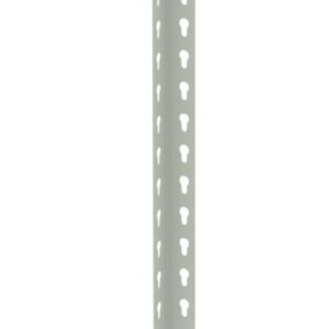 A long, narrow beige metal strip with small triangular perforations evenly spaced along its length. The strip is shown against a plain white background.