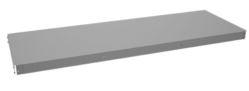 Gray rectangular metal panel with smooth surface and small holes along its edges, shown against a white background. The panel appears minimalistic and industrial, with no visible branding or markings.