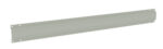 A long, rectangular metal strip with a pale gray color, featuring a slightly raised middle section and small holes near the ends for mounting. It is depicted against a plain white background.