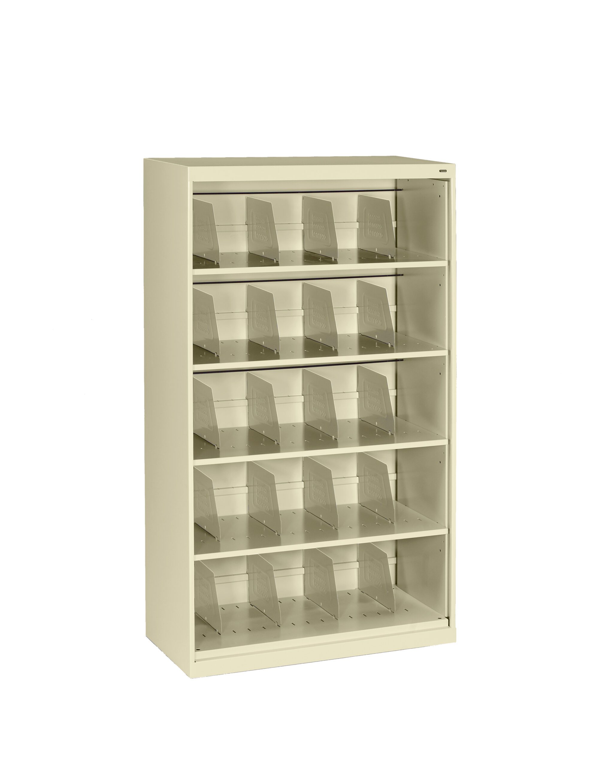 Tennsco FiveShelf Fixed Shelf Lateral File Open Style, Champagne