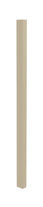 A tall, beige, rectangular column is standing upright against a plain white background.