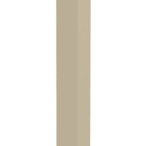 A tall, beige, rectangular column is standing upright against a plain white background.