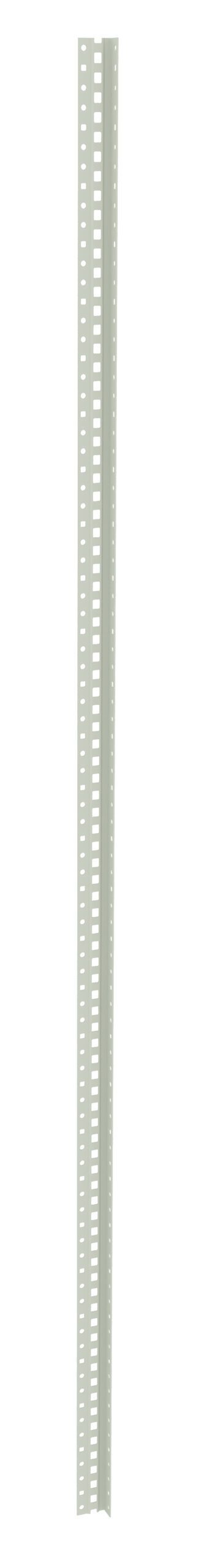 ysmk2kxagjob785kctys.jpg A long, vertical metal strip with evenly spaced rectangular cutouts along its length, set against a plain white background.
