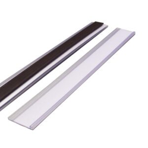 The MH-USA Magnetic Ticket Holder, measuring H.0.98 in. x W.7.87 in., is shown as two elongated rectangles on a white background—one with a dark center and the other uniformly light-colored—designed for securely holding your cards.