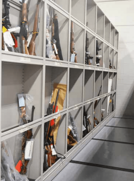 Mobile Shelving For Evidence