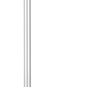 A silver retractable belt stanchion with a black belt extended to the right. It stands on a round base and is typically used for crowd control or queue management.