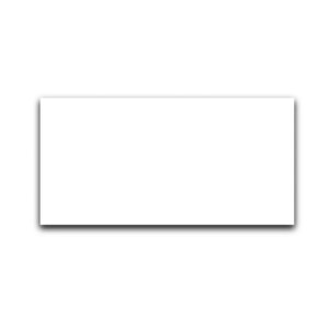 A plain white rectangular envelope, ideal for MH-USA Spare Card Inserts for H.1.57 in. x W.4.72 in. Ticket Pouches, casts a subtle shadow on a white background.