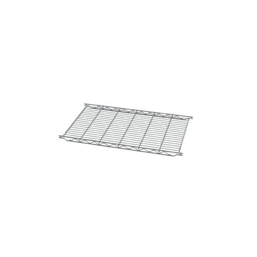 03yxovkkme10m8kq45lgx6pwt4to4sbm.jpg The Metro 1830C Erecta Shelf Wire Shelf measures 18 x 30 and features a rectangular grid design with evenly spaced bars, ideal for use as a shelf or in storage systems. Its shown flat on a white background.