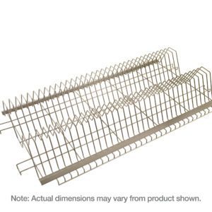 The Metro XTR2460XE Tray Drying Rack for 24 x 60 shelving features 1.125 spacing and angled dividers, ideal for organizing items. Note: Actual dimensions may vary from product shown.