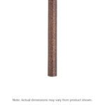 A speckled brown cylindrical pole, akin to the Metro 33UP-DCH Super Erecta SiteSelect Mobile-Ready Industrial Wire Shelving Post in Copper Hammertone, stands vertically against a white background. A note reads, Actual dimensions may vary from product shown.