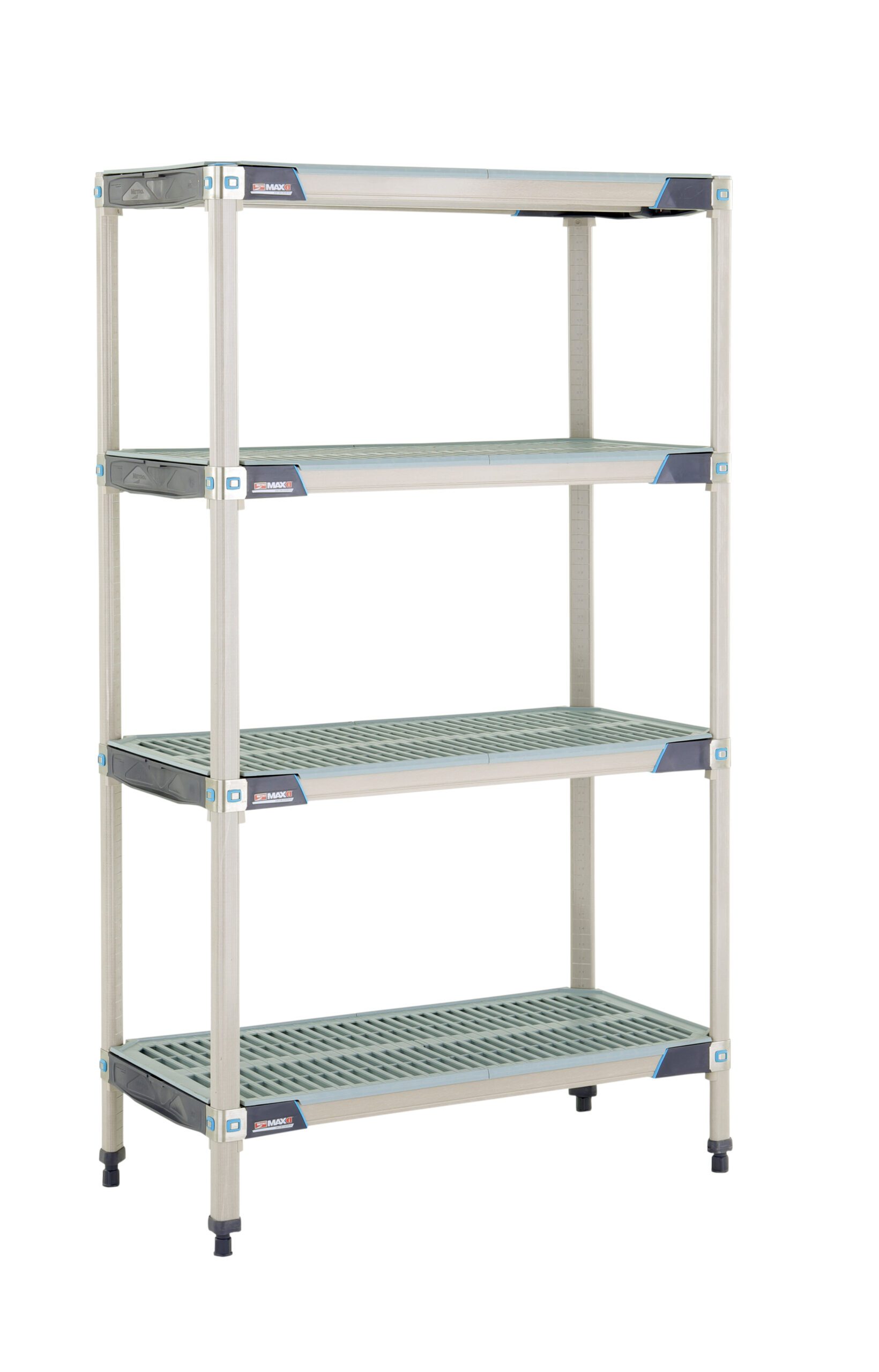 MetroMax i X336GX3 4Shelf Plastic Industrial Shelving Starter Unit, 18