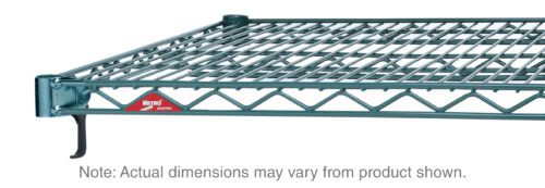 360n1l8somuk1aacjzg2jdteg7t2msvb.jpg The Metro Super Adjustable Super Erecta A1830NK3 Industrial Wire Shelf in Metroseal Green Epoxy, sized 18 x 30, features a grid-like pattern, reinforced corners, and a front-edge label. Dimensions may vary slightly from the product shown.
