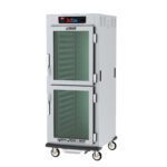 The Metro C599L-SDC-LA C5 9 Series cabinet features full height, Dutch clear doors and lip load aluminum slides. This 120V, 1440W unit includes multiple shelves for effective storing in a controlled humidity environment.