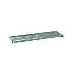 The Metro Super Erecta Pro PR1860NK3 Industrial Wire Restaurant Shelf, 18 x 60, features a grid-pattern metal frame with dark gray finish and removable plastic mat, photographed against a white background with a small corner label.