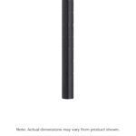 The black Metro 86UPBL Super Erecta SiteSelect Mobile-Ready Industrial Wire Shelving Post, standing at 86 inches high, appears vertically on a plain white background. Note: Actual dimensions may vary from the product shown.