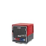 The Metro C533-MXFC-UA C5 3 Series Insulated Moisture Heated Holding/Proofing Cabinet features a full-length clear door and operates at 220-240V, 50/60Hz. Its red design fits small spaces with front panel dials for optimal results.