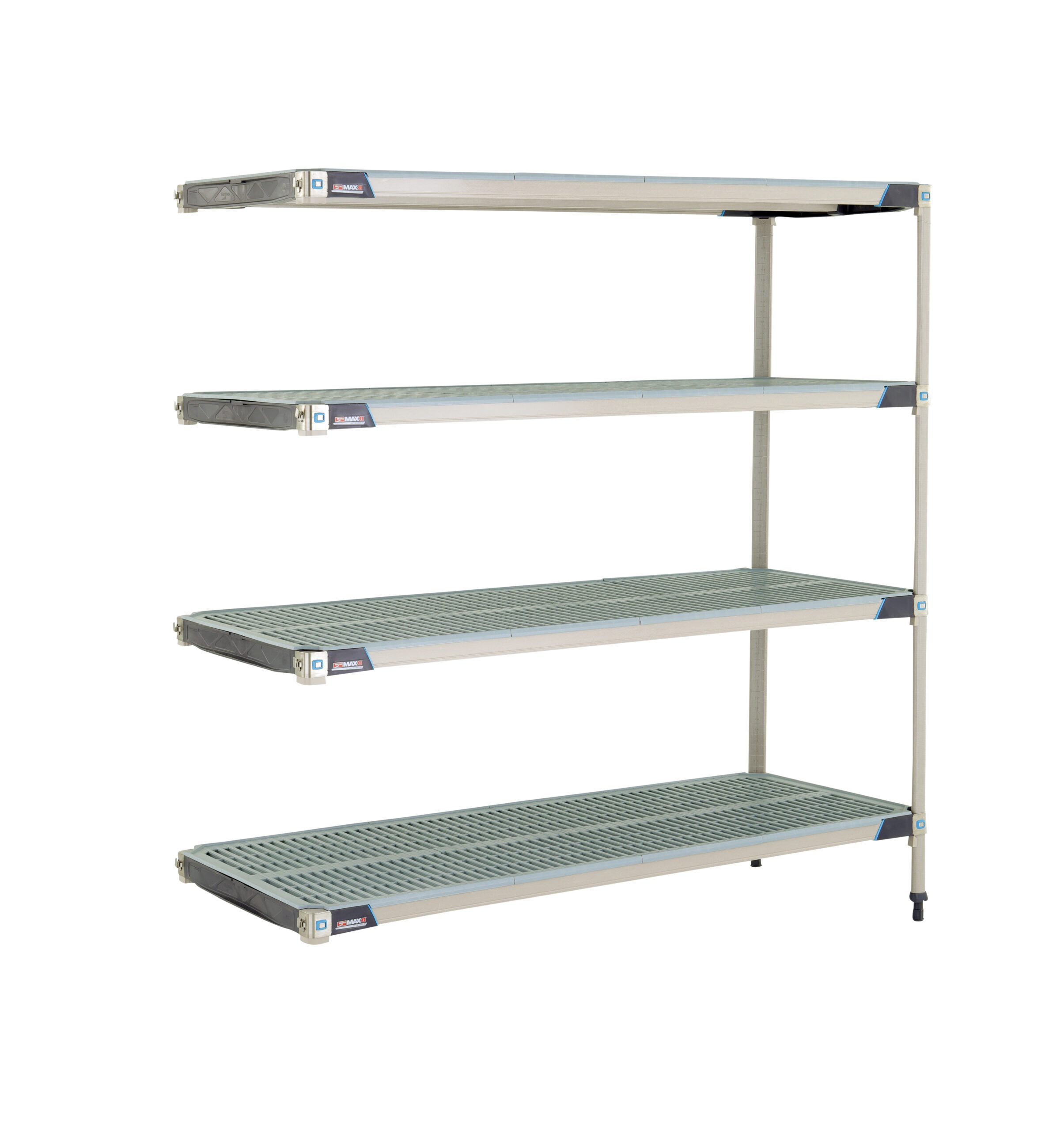 MetroMax i AX566GX3 4Shelf Plastic Industrial Shelving AddOn Unit, 24