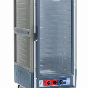 The Metro C537-MFC-4-GY C5 3 Series offers a 3/4 height, insulated moisture-heated holding/proofing cabinet with a full-length clear door and fixed wire slides. Operating at 120V, 60Hz, and 2000W, its perfect for industrial kitchens.