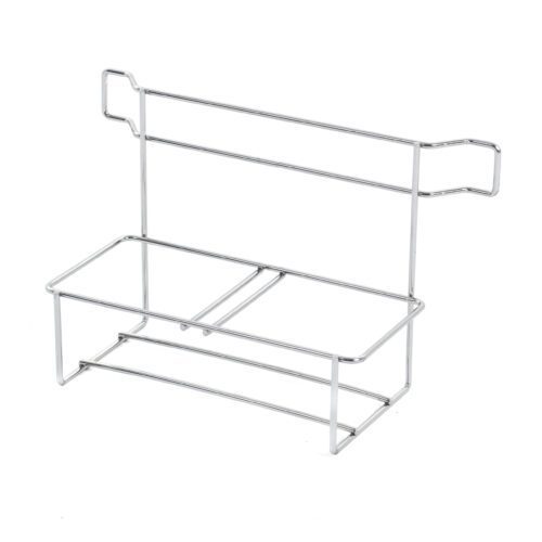 fniwic7vail2r0x9nc9xnusaun6depuc.jpg The Metro MS-CSBH PrepMate Cleaning and Sanitizing Bucket Holder is a sleek silver rectangular metal wire basket with an open frame, ideal for organizing kitchens or bathrooms. Its handy hooks enhance functionality in any space.
