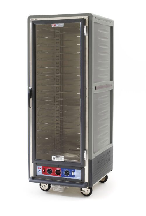 l2rfru56hbmk1op2xhf5adwpttolx9ox.jpg The Metro C539-CFC-U-GY C5 3 Series boasts a tall, full-height insulated warming cabinet with a full-length clear door, universal wire slides on multiple shelves, and intuitive dials located on the bottom. It operates at 120V with a frequency of 60Hz.