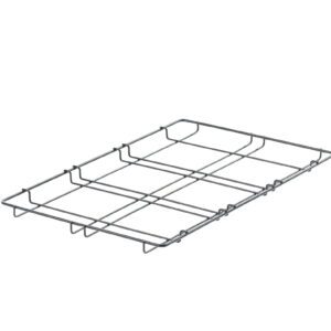 The Mightylite MLC1 Wire Caddy, designed for the ML300 and ML400 series, features a rectangular, minimalist design with grid sections, ideal for cooling baked goods. It is elegantly showcased against a white backdrop.