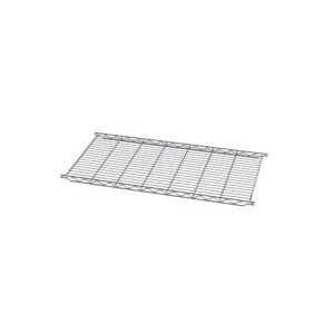 The Metro 1836C Erecta Shelf Wire Shelf, sized 18 x 36, is a durable metal wire shelf with an elegant rectangular grid design, providing both function and style against a plain white background.
