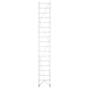 The Metro 1287C Erecta Shelf Wire Shelving Uprights, 12W x 88.5H, is a tall, narrow storage rack with multiple shelves and a zigzag side pattern, shown in clear detail against a white background.