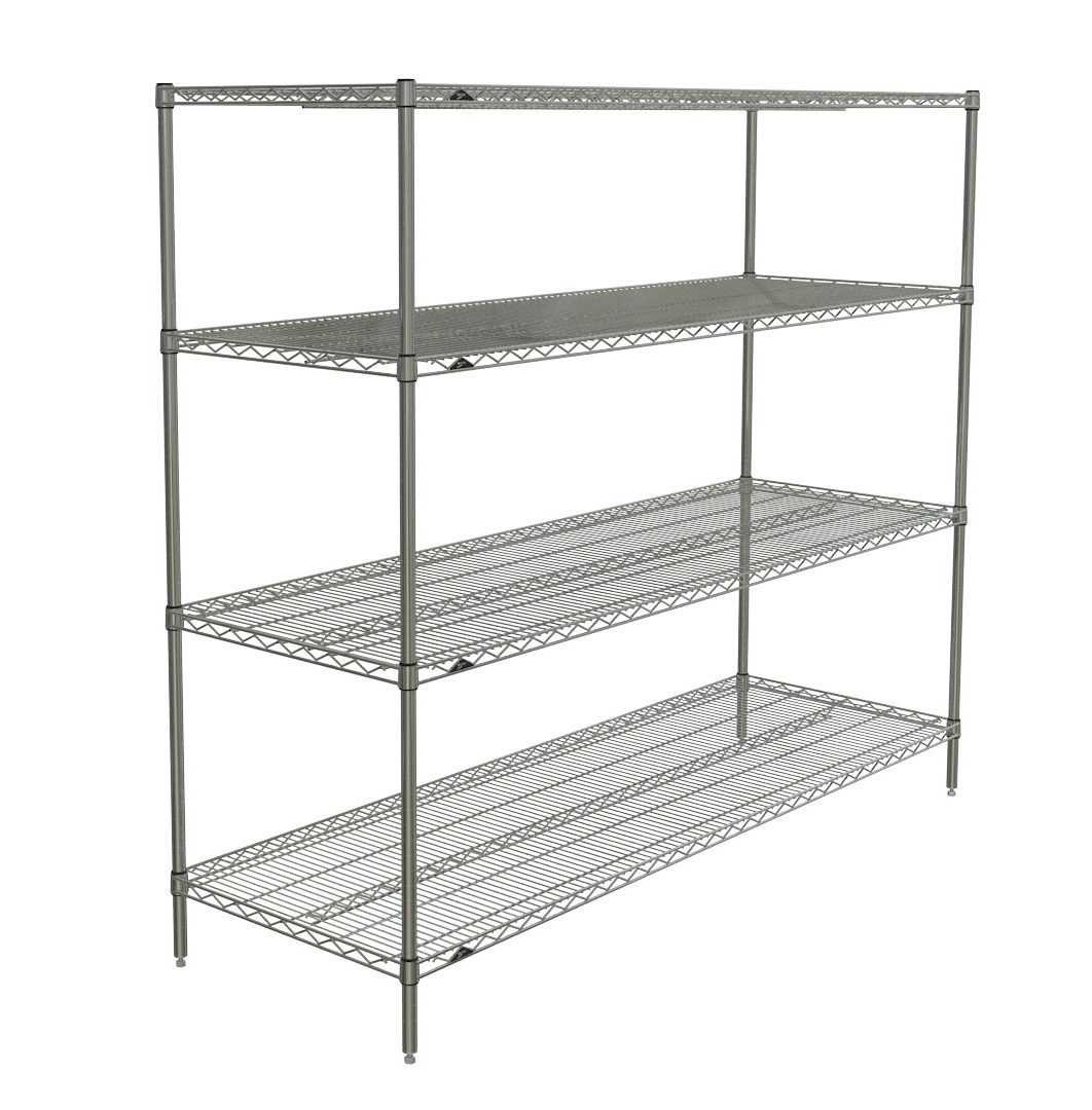 Metro N576BR Super Erecta 4Shelf Industrial Wire Shelving Starter Unit