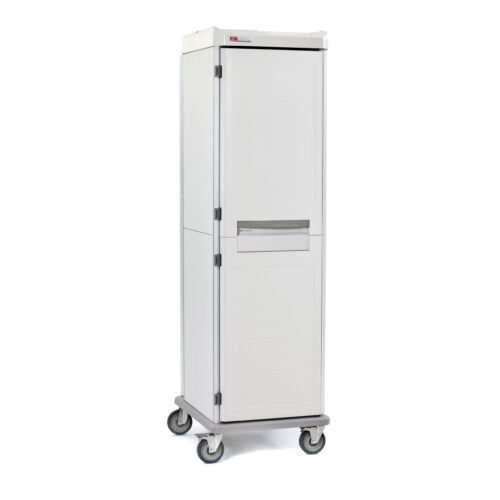 x8ntkpeimqk4o0o1h16qc5pc2vsfnjv6.jpg The Metro SXRS76MXD4 Starsys XD is a tall, white, rectangular extra deep mobile supply cabinet on wheels with solid doors. It features a central handle and top panel, ideal for non-locking mobile food storage and transport.