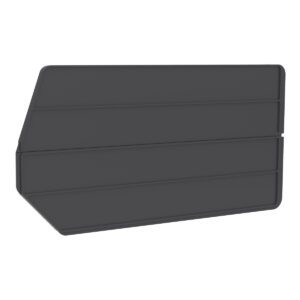 The Metro MB40265 Dividers for MB30265CLSH Bins come in a gray, flat rectangular design with beveled edges and three grooves. Sold in packs of 6, theyre ideal for efficient organization of storage bins.
