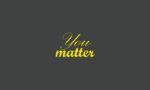 The image displays You matter in elegant yellow cursive on a dark gray background, echoing the attention-grabbing and inspiring Justrite Mat, 195 You Matter 3X5 Ch design.