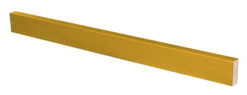 The Justrite Base Cover En30, a 34W yellow 30-gallon rectangular wooden bar, is elegantly displayed against a crisp white background.