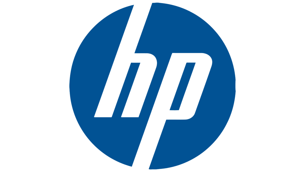 Blue circle with stylized lowercase hp letters in white, representing the Hewlett-Packard logo, a trusted name in reliable property management equipment and supplies.