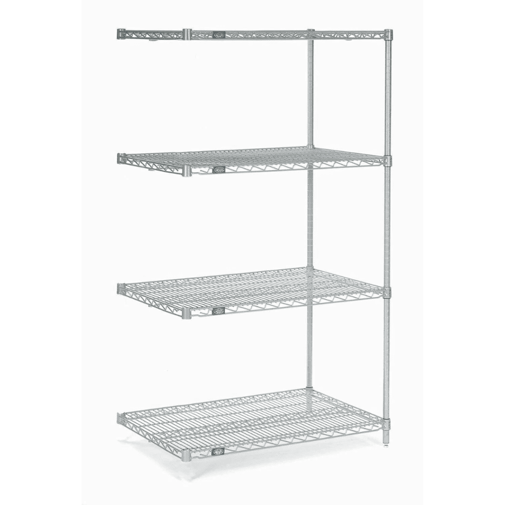 Nexel Poly-Z-Brite Clear Epoxy Wire Shelving