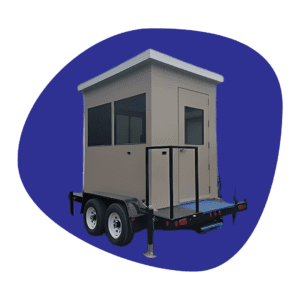 a picture for Guard Shack Mounted on a Trailer