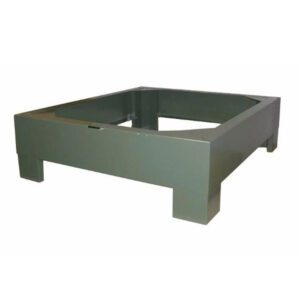 The MH-USA Slide Storage Cabinet Base w/Legs offers a light gray rectangular steel pallet design with four sturdy legs and an open center for easy access. Its available in tan, with other colors by special order for more options.