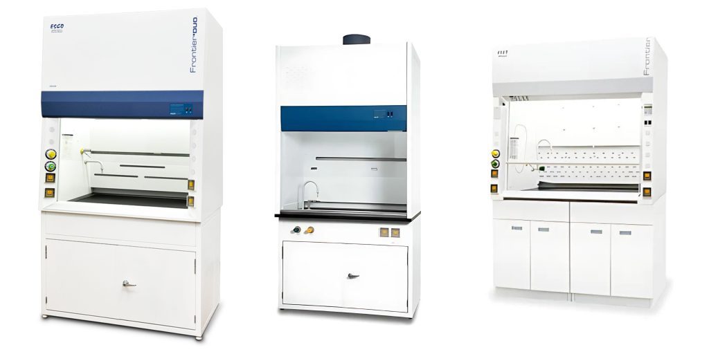 ESCO images of different laboratory fume hoods