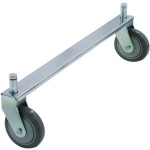The Quantum Tie Bar, with a 24W chrome-plated finish, is designed for heavy-duty transport. Featuring two rigid casters (not included), this stylish and durable dolly ensures easy movement of items while adding a touch of elegance to your logistical tasks.