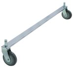 The Quantum Tie Bar features a 36W chrome plated finish and fits two rigid casters (not included), enhancing mobility.