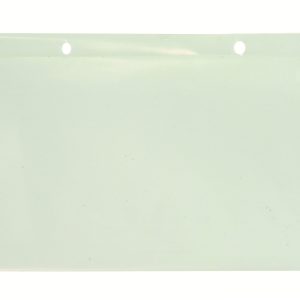 The DG92050 Quantum Label Holder is a clear, 5W x 3H plastic pouch with two holes for hanging, designed for effortless light passage and compatibility with DG91050, sold in packs of 6.