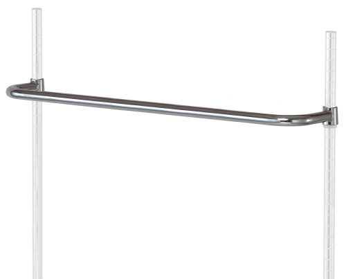The Quantum Push Handle, a 36W rod made from 304 stainless steel, is mounted between two vertical poles on a plain white background, featuring elegant curves at each connecting end.