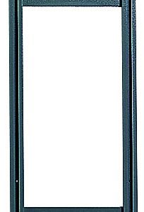 The Quantum Tip Out Bin Frame stands 24 high with a black powder-coated steel finish, shown vertically against a white background. It appears empty, awaiting bins; each requires (1) Qds300 mounting hardware, all sold separately.