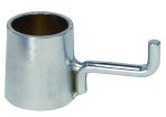 The Quantum Collar Hooks are 1-1/2 metallic tools with a polished aluminum finish and a cylindrical base featuring an L-shaped handle.