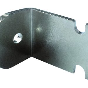 The Quantum Wire Louvered Panel Mounting Clip pack includes 4 metallic clips designed for offset wall mount applications, featuring a circular hole on one arm and a semi-circular notch on the other, with smooth reflective surfaces and beveled edges. (Hardware not included).